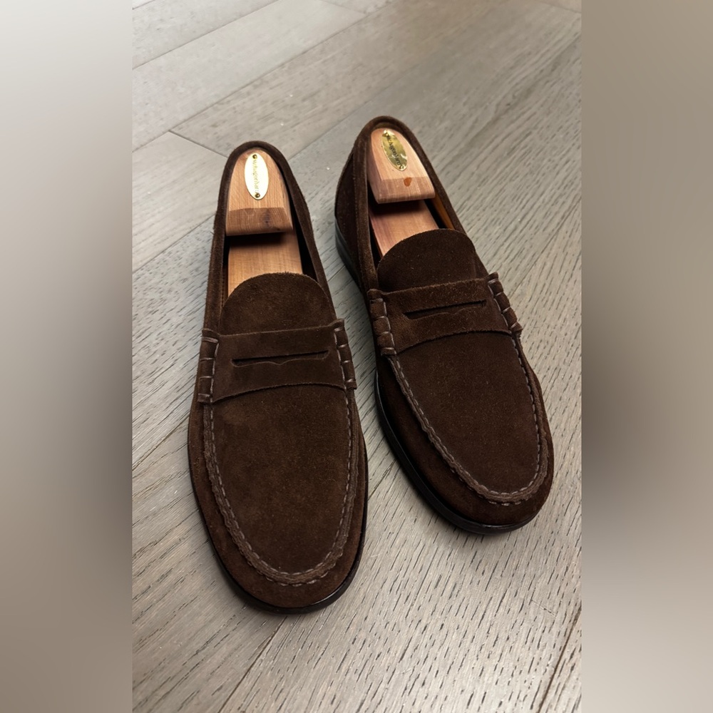Carmina Brown Suede Loafers!